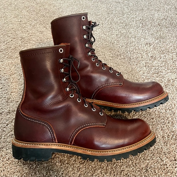 red wing logger briar oil slick